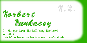 norbert munkacsy business card